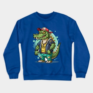 Thug Life Crocodile Crewneck Sweatshirt